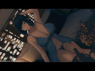 yelan - gif; animation; big tits; big boobs; 3d sex porno hentai; (by @dan98 | @dan-98) [genshin impact]